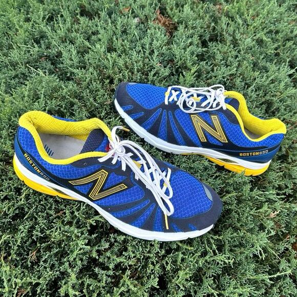 New Balance 890 Boston Marathon Men’s Running Shoes Size 14 Blue Yellow - Picture 3 of 16